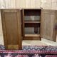 1950s oak corner cabinet