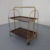 Vintage rosewood tea cart from Gerlinol, 1970s.