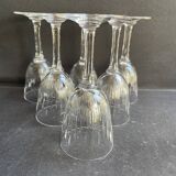 3334 - 6 Baccarat aperitif glasses, Corneille service