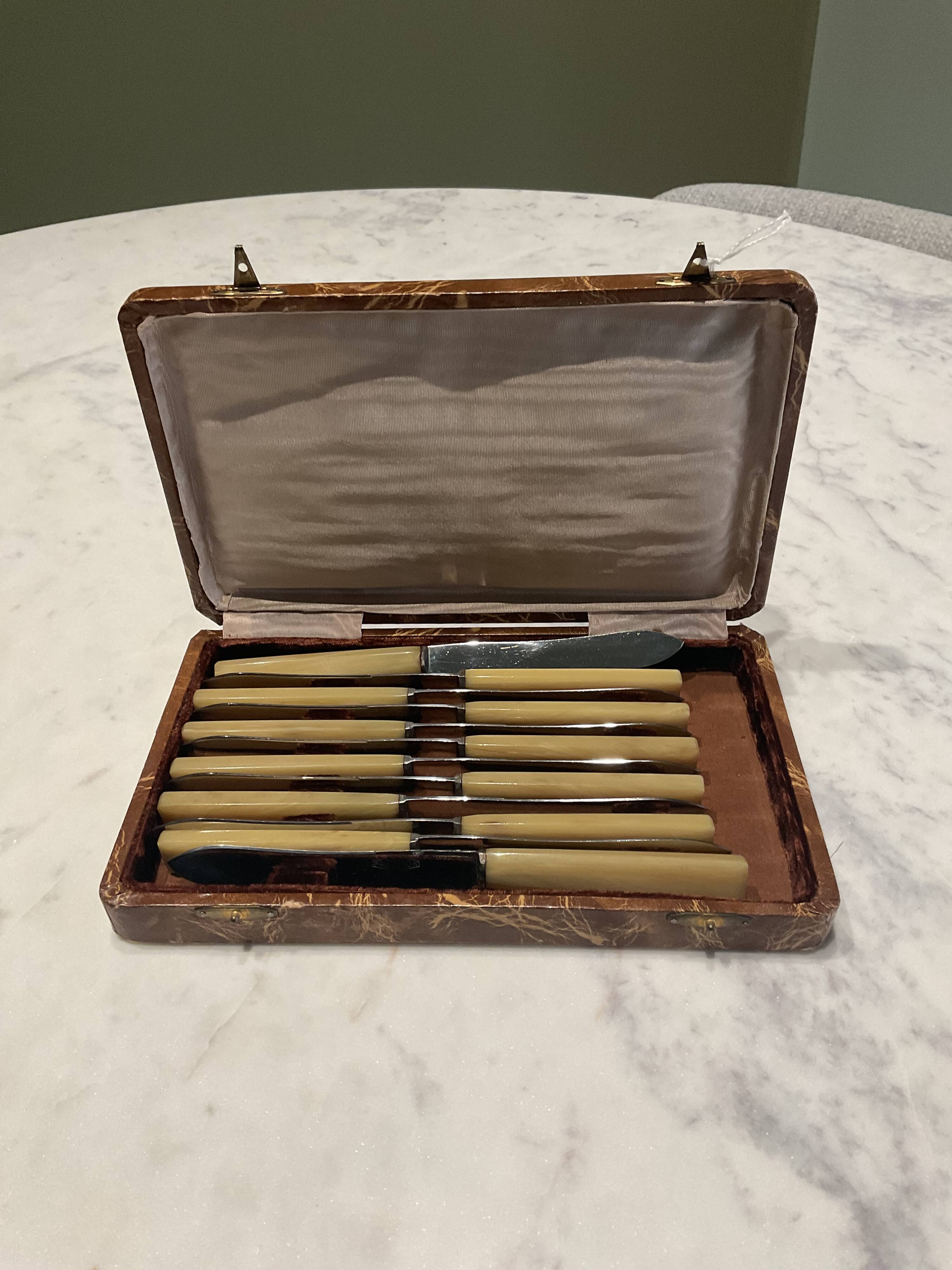 12 cheese knives. Vintage