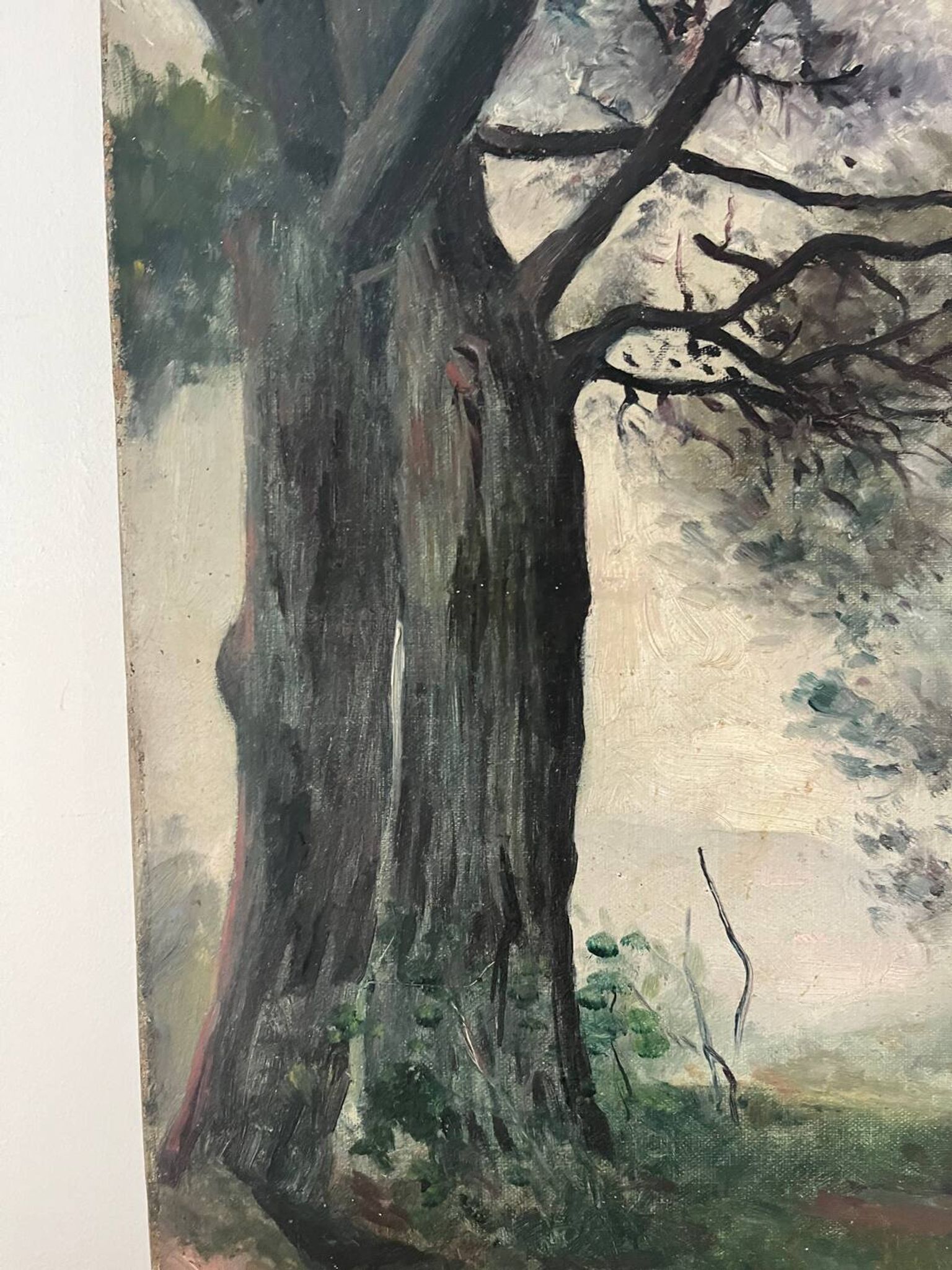 La clairière, huile sur toile “Souvenir de mon frère Pierre 1898”