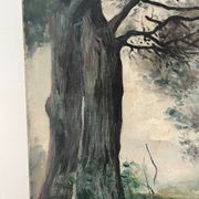La clairière, huile sur toile “Souvenir de mon frère Pierre 1898”