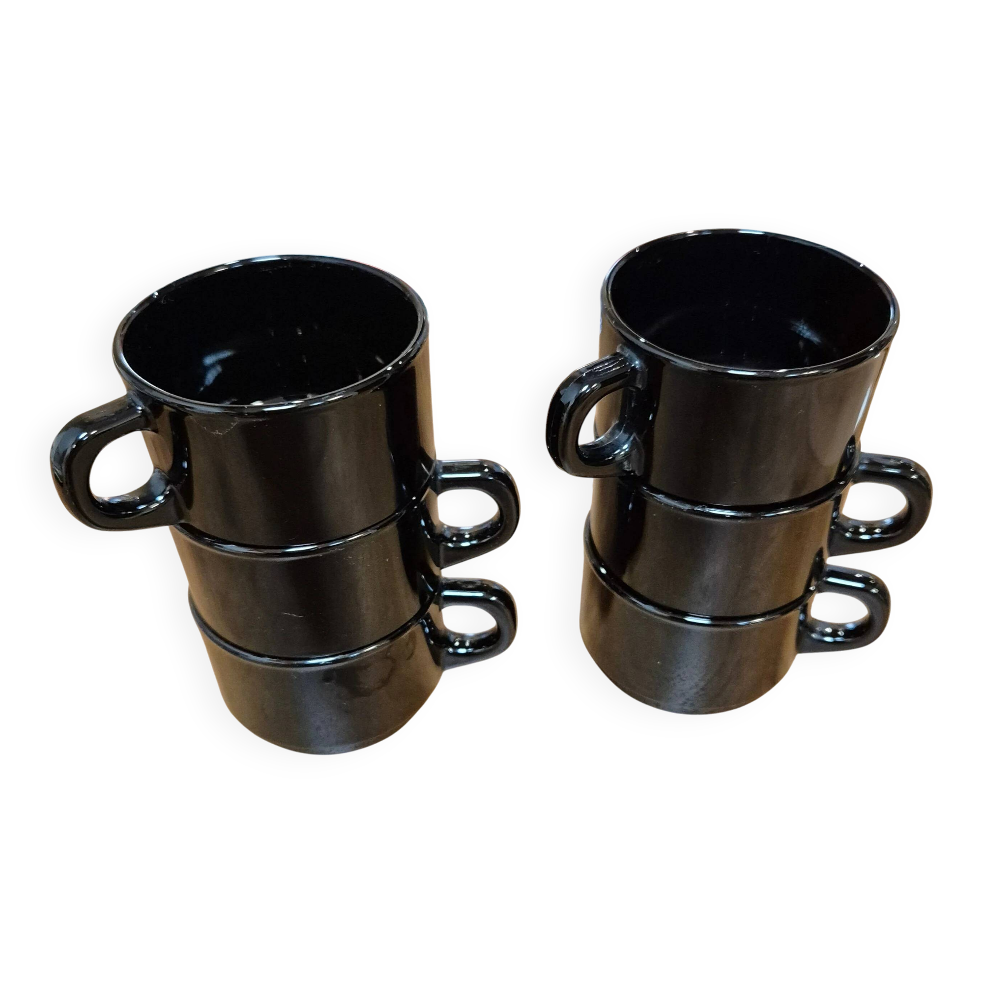 Ensemble de six tasses expresso Arcoroc vintage