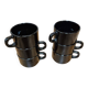 Ensemble de six tasses expresso Arcoroc vintage