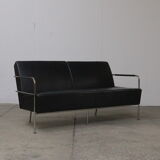Leather & chrome sofa by Gunilla Allard, Sweden 1994
