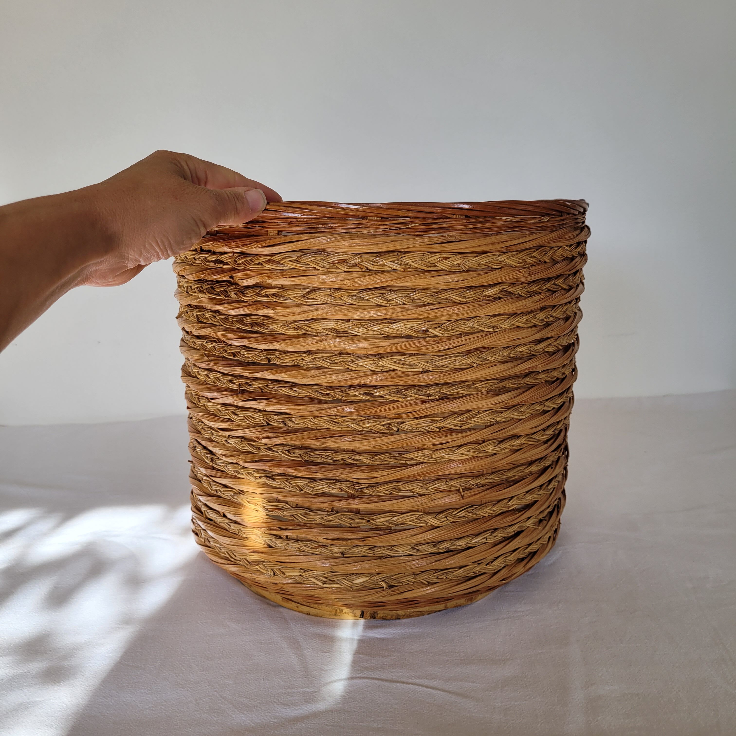 Rattan pot cover