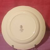 Set of 10 Condé Digoin Sarreguemines dessert plates