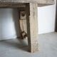 Brutalist wood console