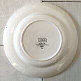 Set of 6 dessert plates Digoin Sarreguemines cibon pink vintage old