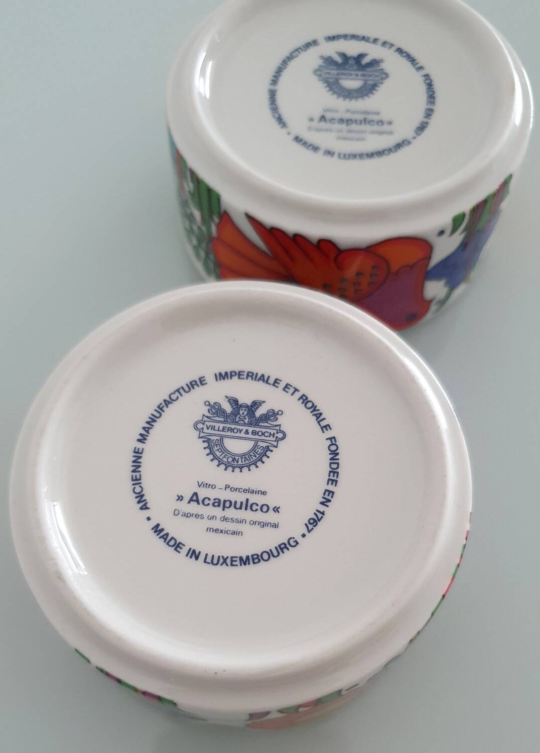 Set of 2 Villeroy & Boch “Acapulco” ashtrays