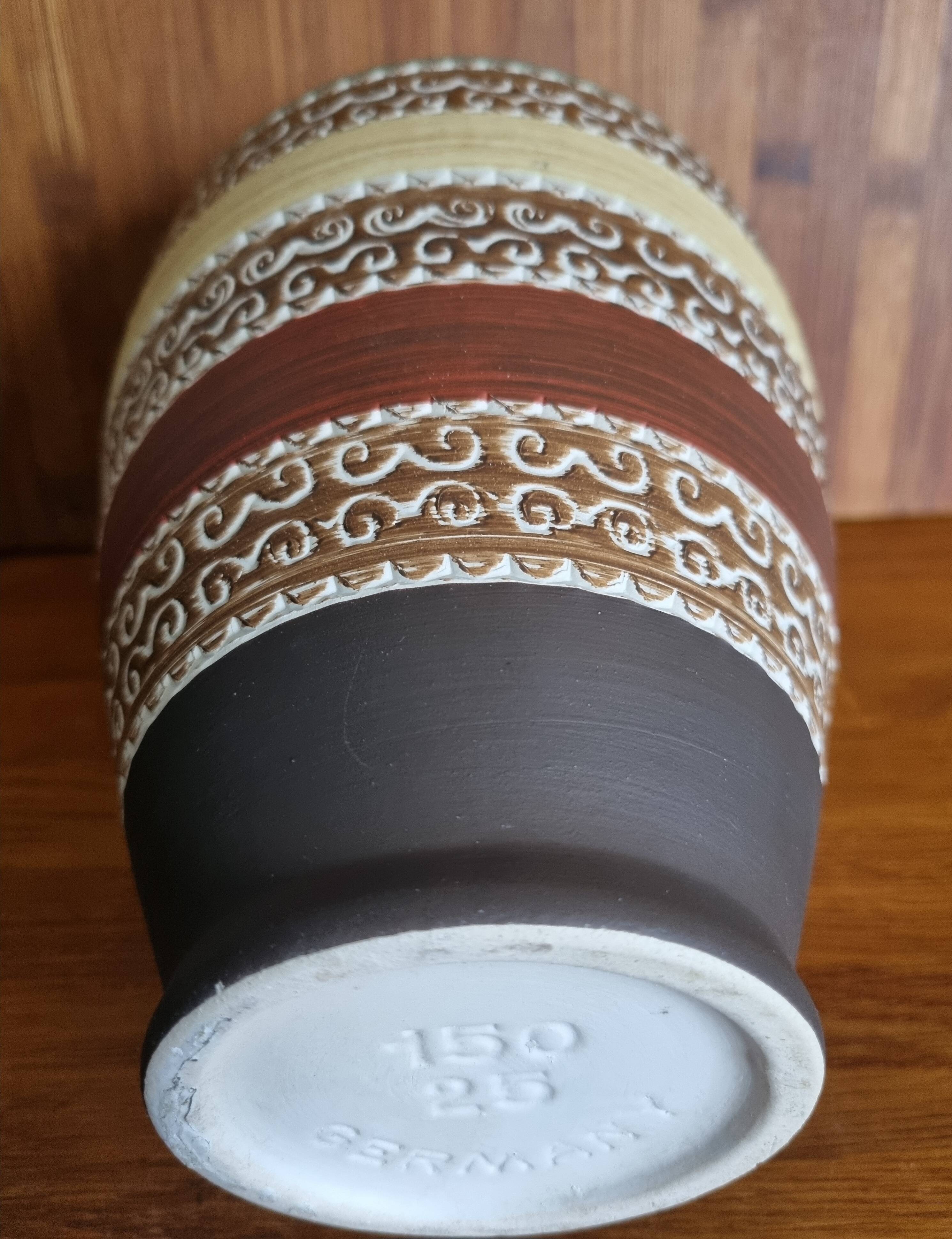 Vintage Vase Dumler and Breiden Sgrafitto 150 25 60s West Germany