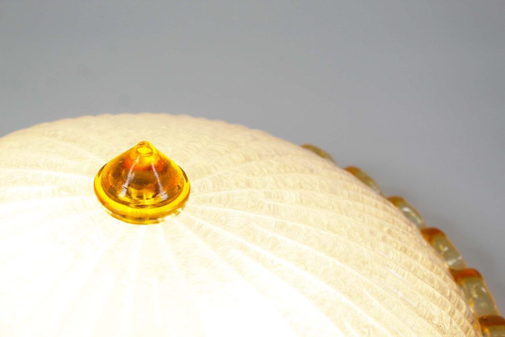 Large vintage Italian Murano glass wall or ceiling light, Italy 1970s