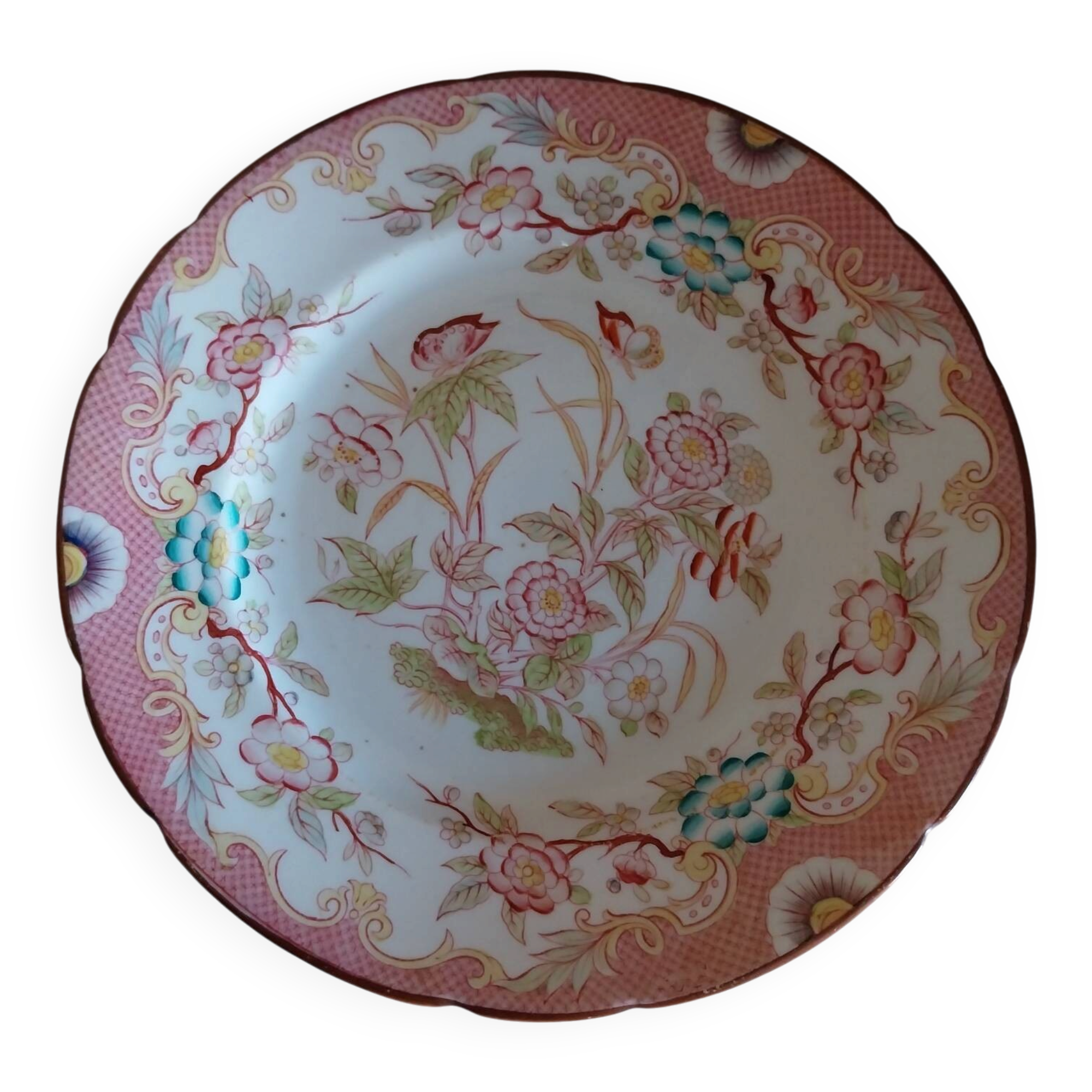 Old dessert plate Sarreguemines