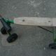 Porteur enfant en bois et métal tricycle vintage 70s