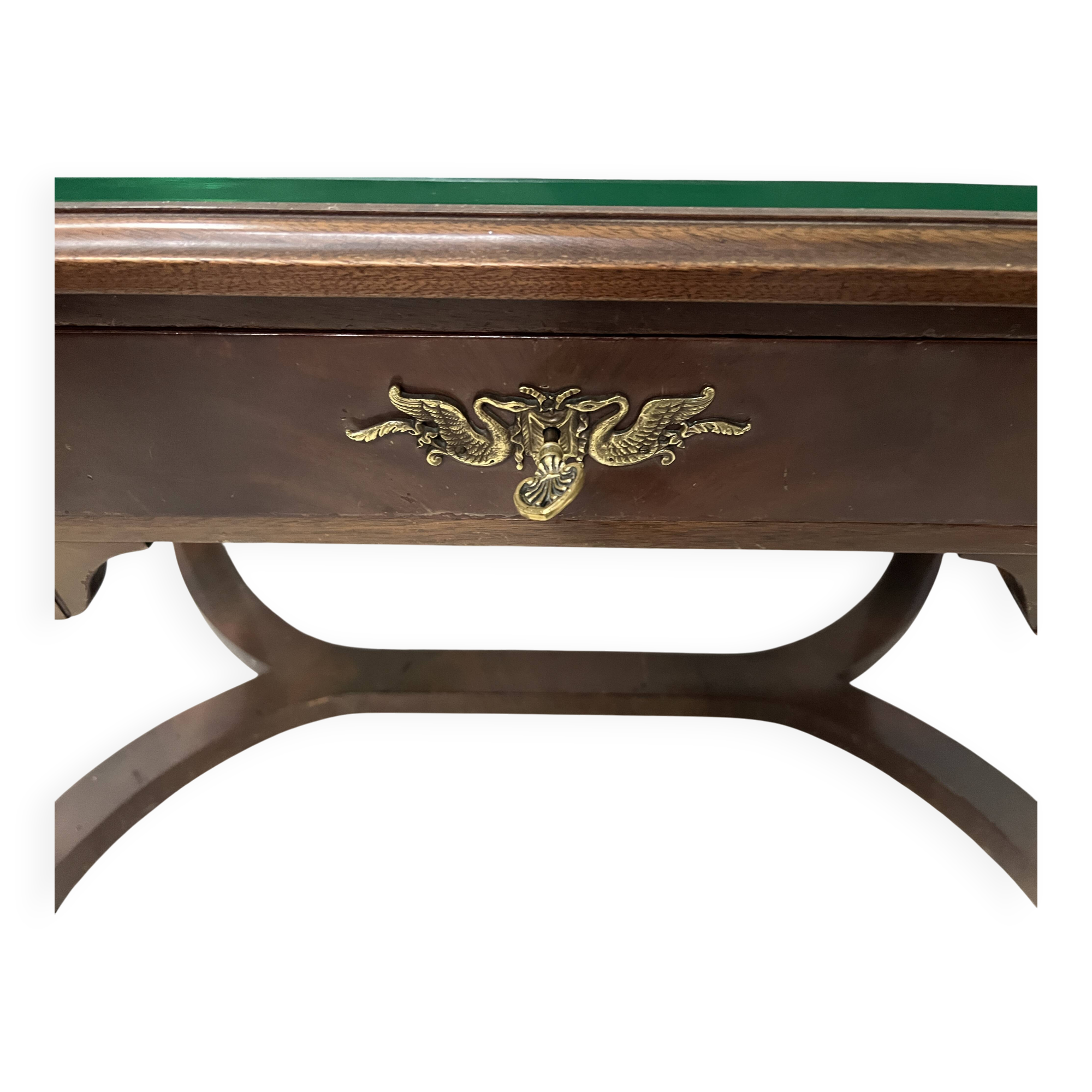Empire style desk in mahogany and veneer, 20th century