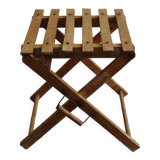 Folding wooden stool