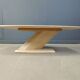 Post-modern coffee table in travertine, 1980s