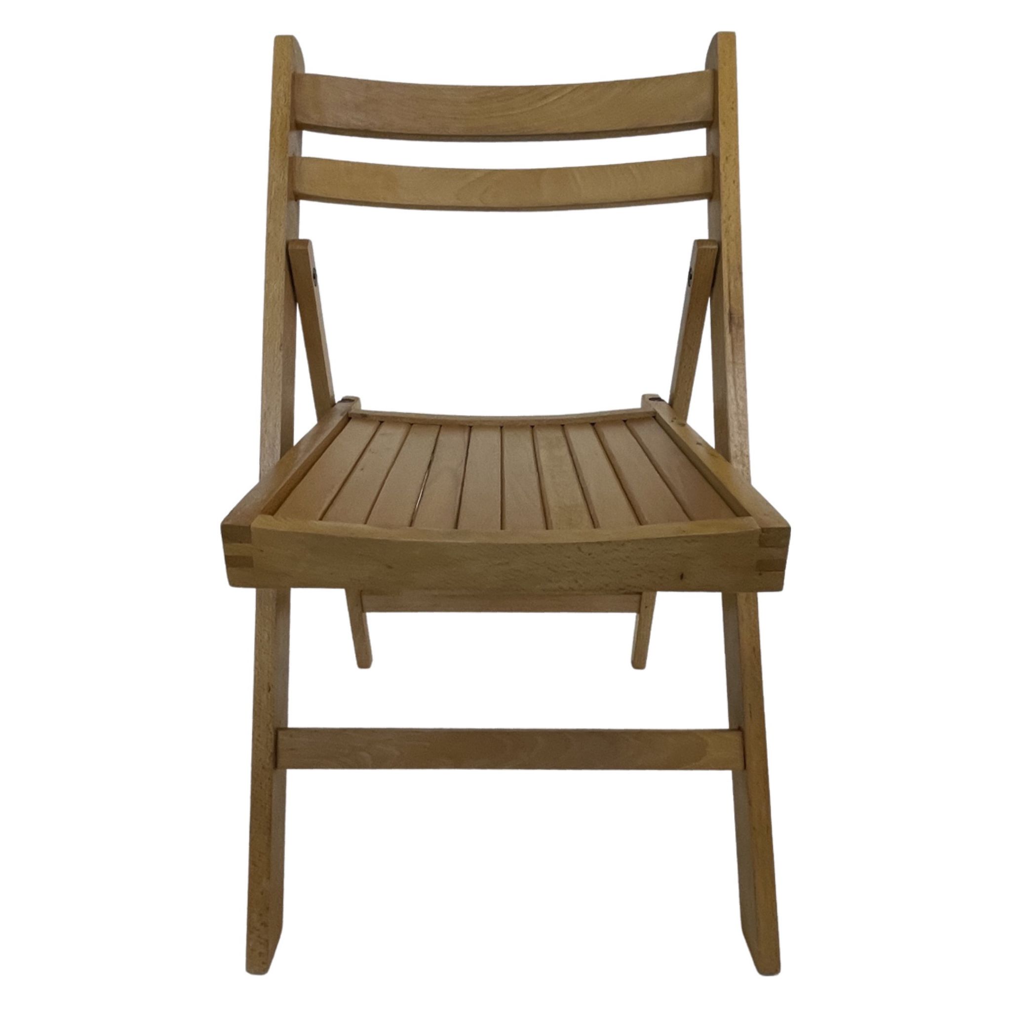 Set of four vintage wooden folding chair minimalism design 60s