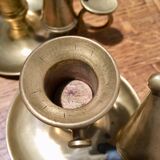 Pair of brass candlesticks