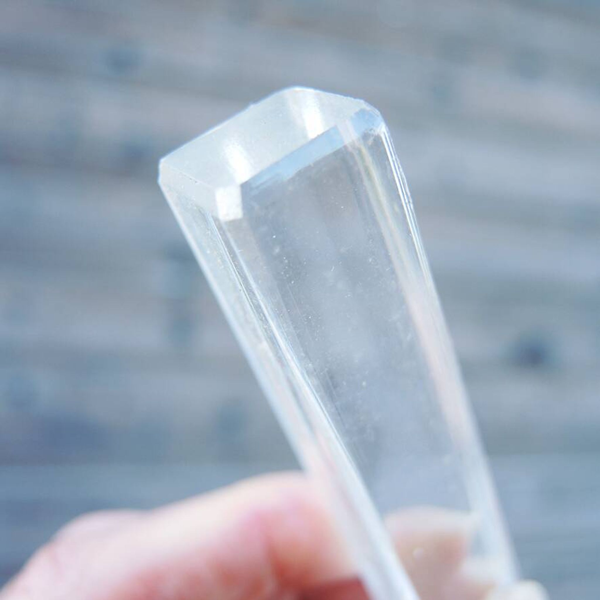 11 old rectangular crystal knife rests