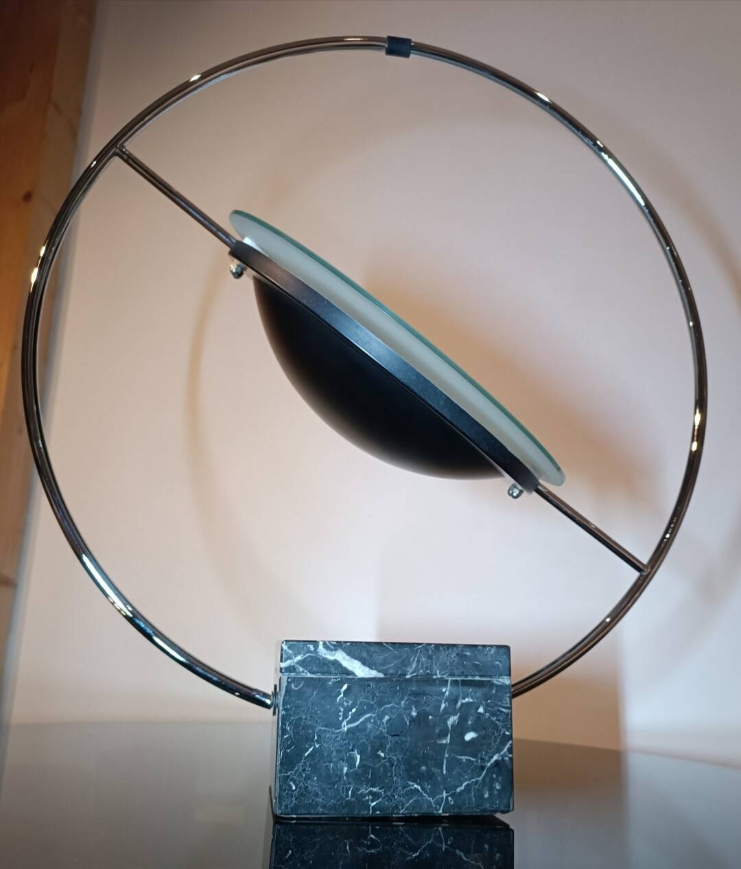 Saturn lamp by LG for Maison Lucien Gau 1980