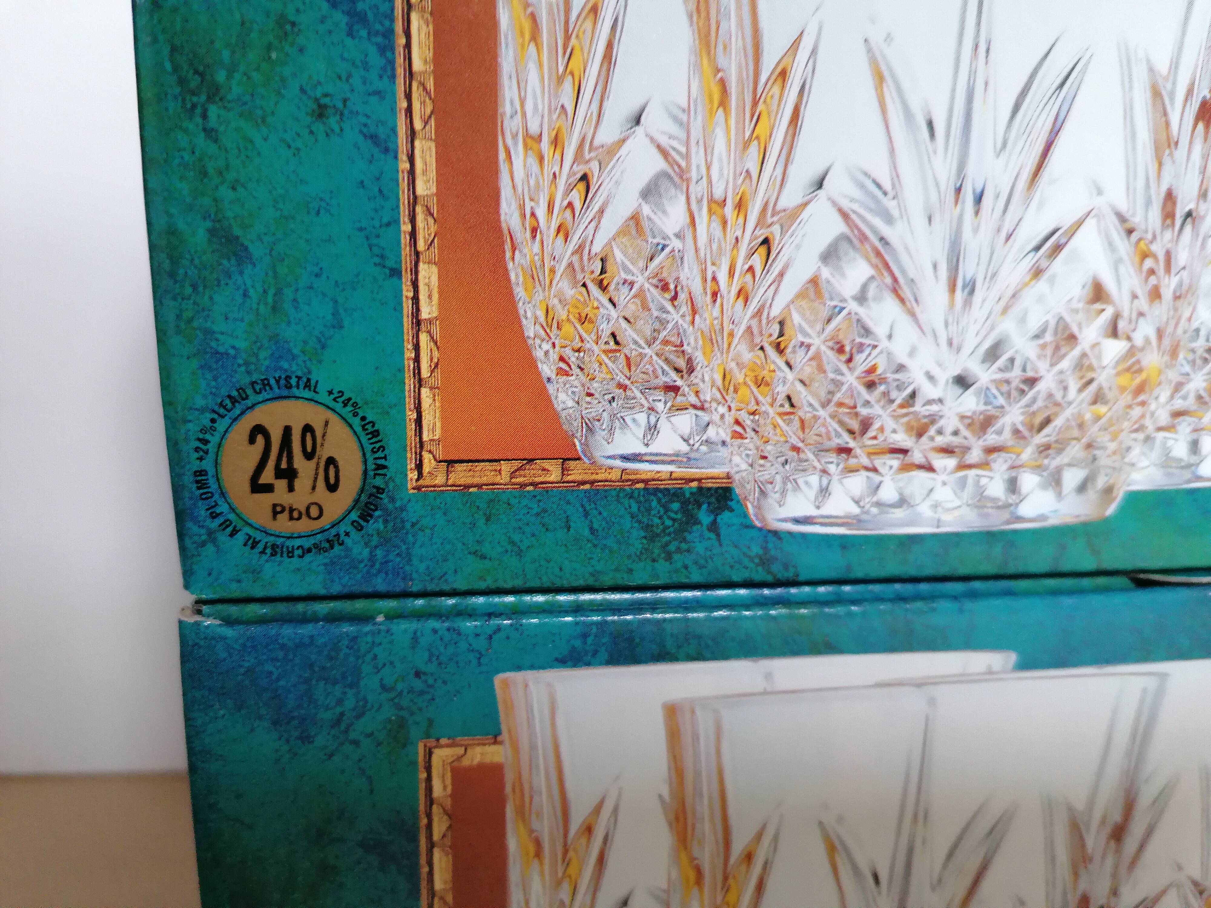 6 whiskey or water glasses 23cl crystal