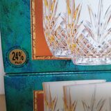 6 whiskey or water glasses 23cl crystal