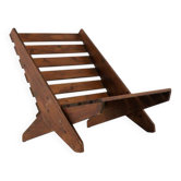 Chaise longue pliante des années 1950