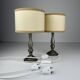 Vintage metal table lamp, Italy 1960s, set of 2