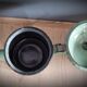 Light green enamelled coffee maker