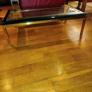 élégante table basse Hollywood Regency 1970