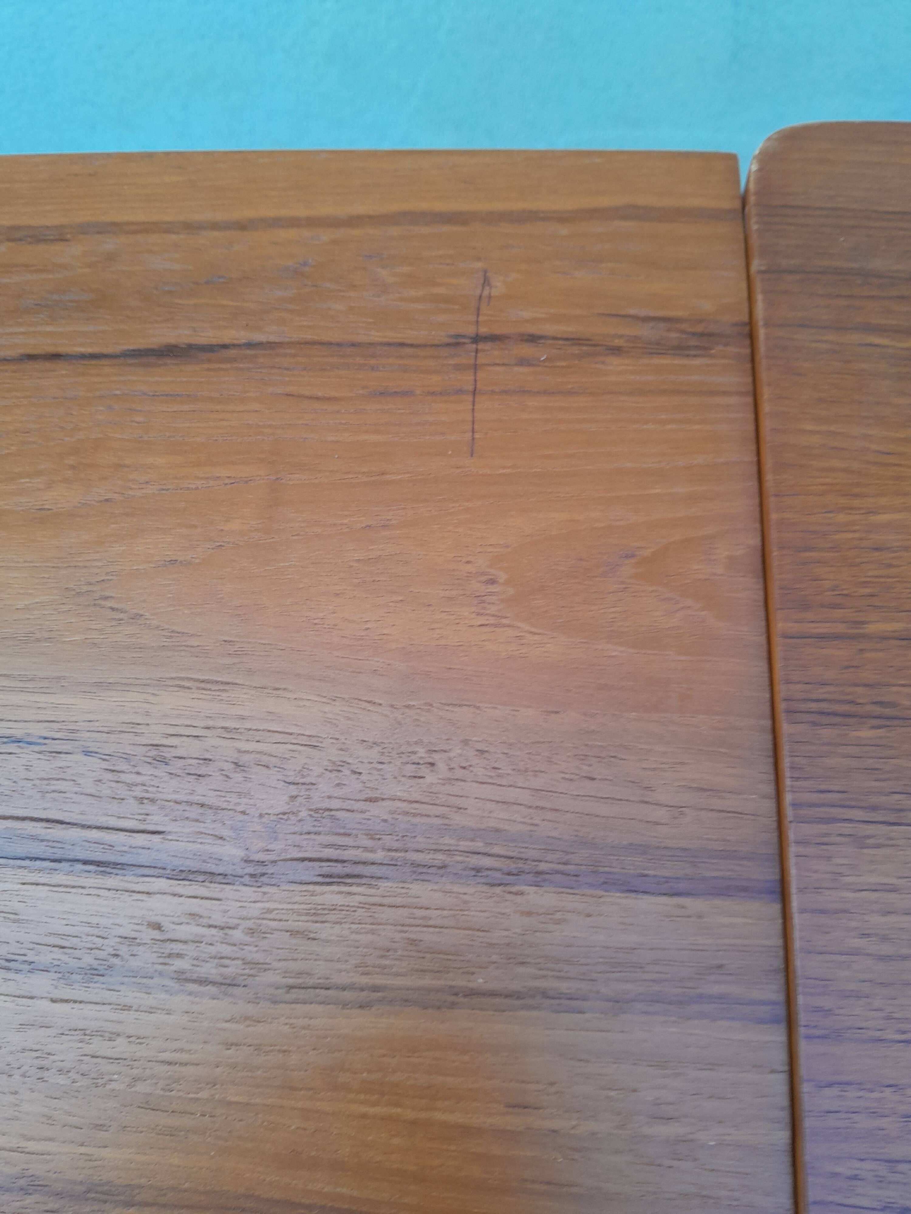 Scandinavian vintage extendable teak table 1950