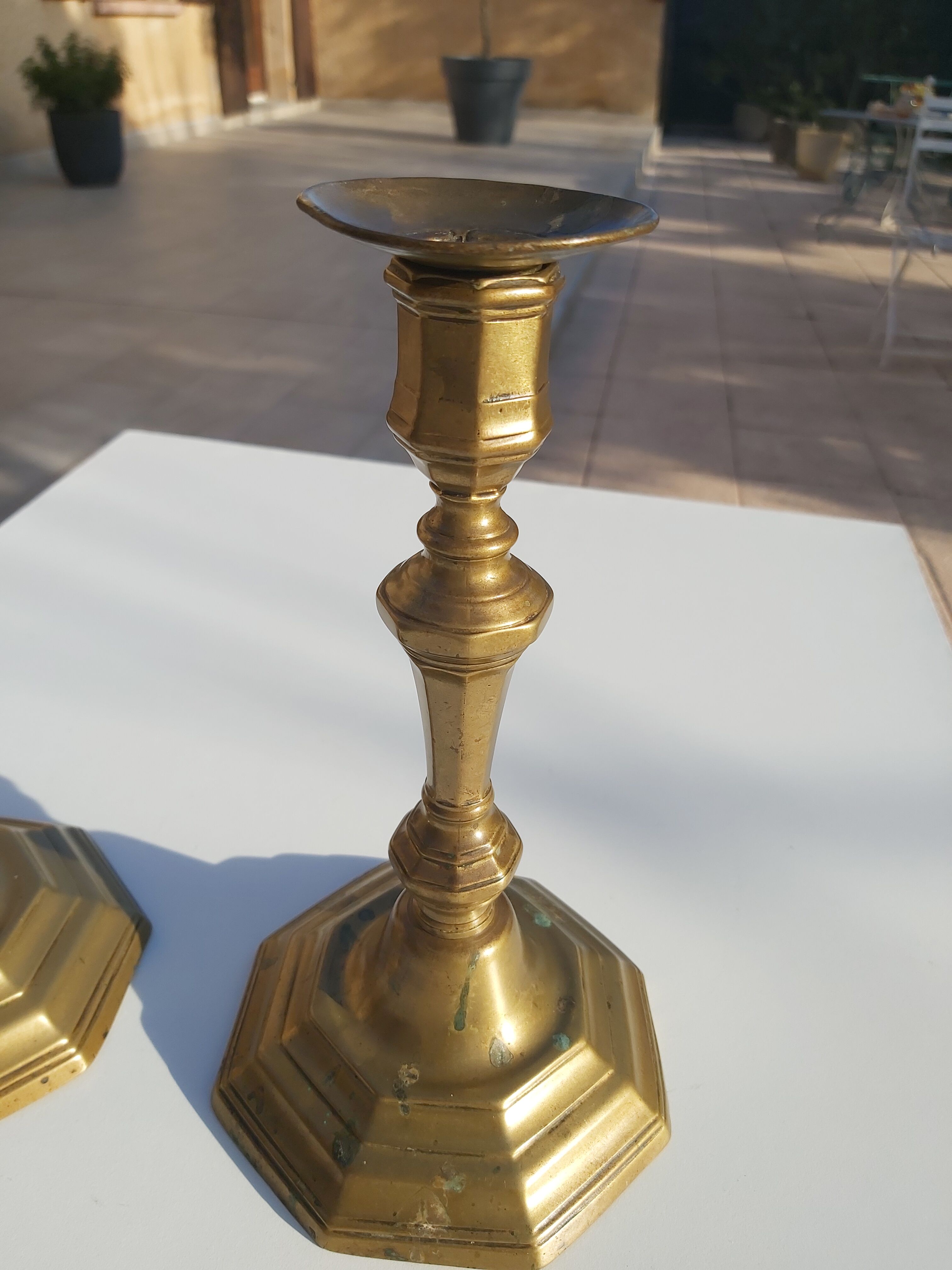 Pair of candle holders Louis XIV XIII th