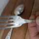 Ravinet d'Enfert silver plated fork and spoon set 84g