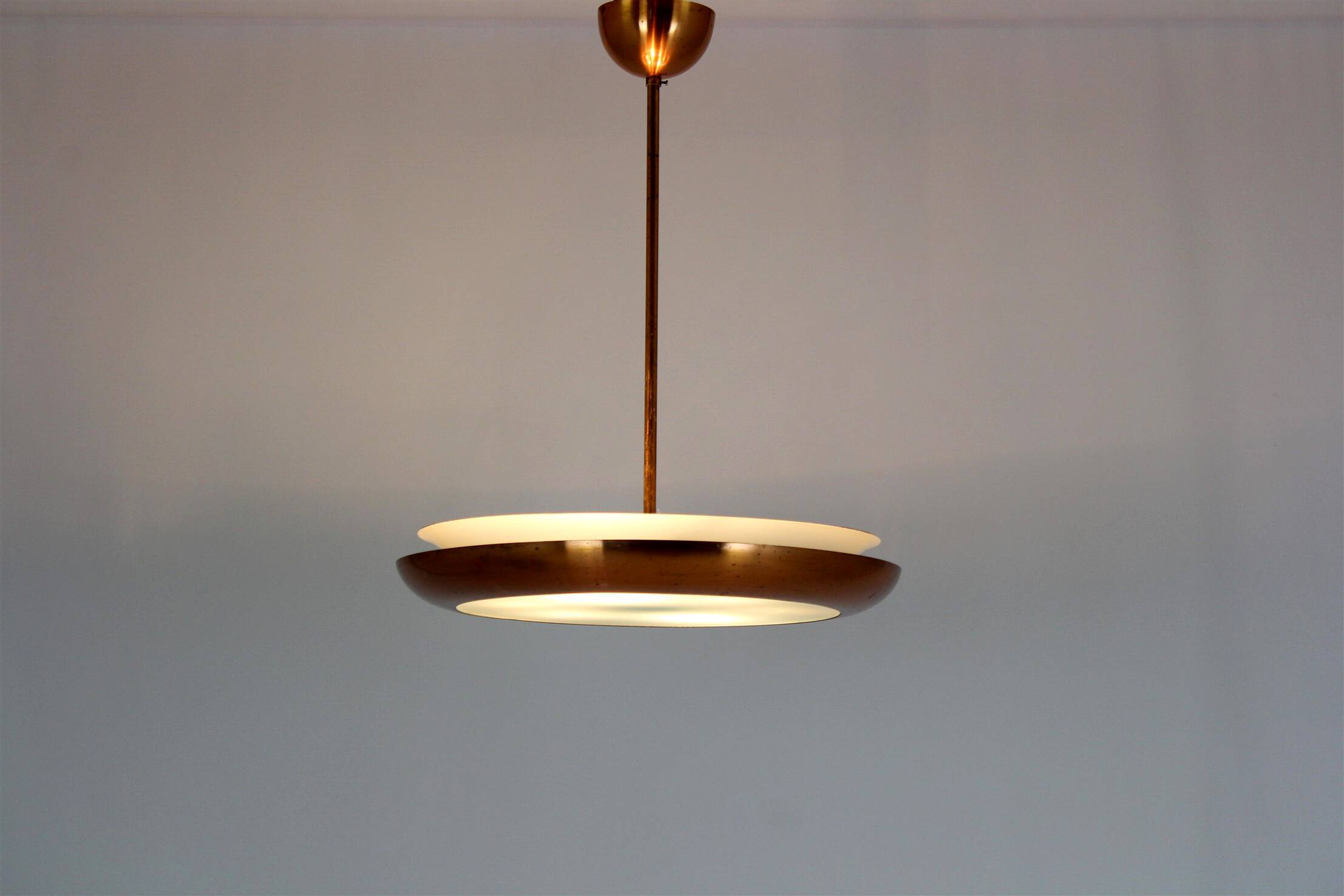 Bauhaus UFO Pendant Lamp by Josef Hurka for Napako, 1930s