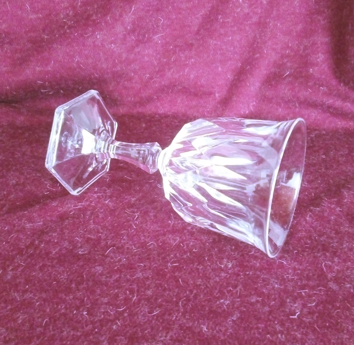 Set of 6 Crystal white wine glasses of Arques - Chaumont