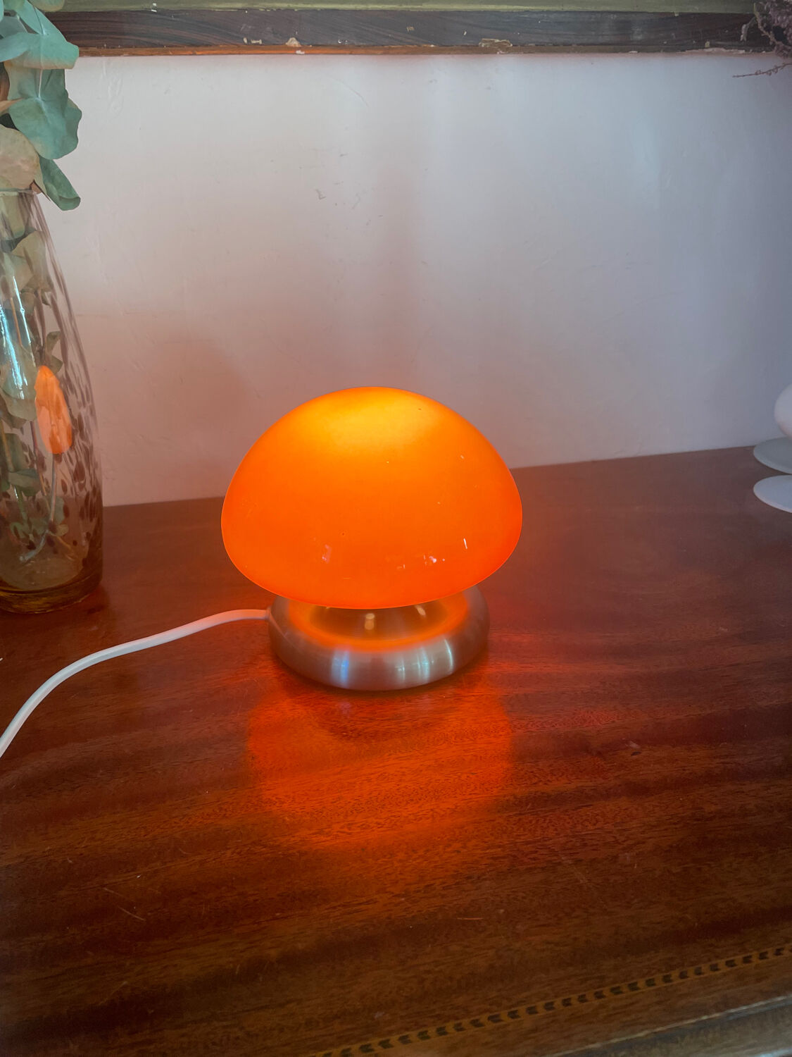 80s tactile mushroom lamp