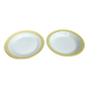 Lot of two large old porcelain serving dishes signed "Biarritz".