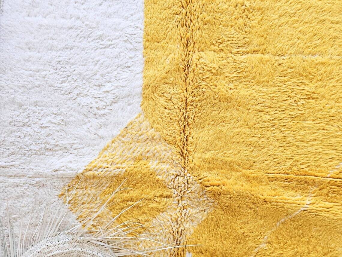 Beni Ourain rug, handmade wool rug 150/250cm