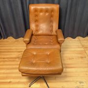 Armchair with footstool, By Ring Mebelfabrikk, Norway, 1960s