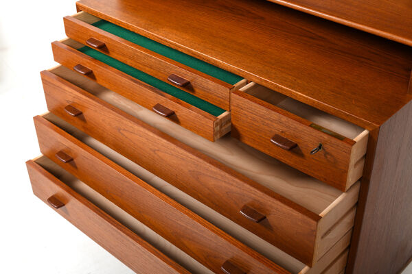 Bibliothèque Hans J. Wegner en teck RY16 de 1958