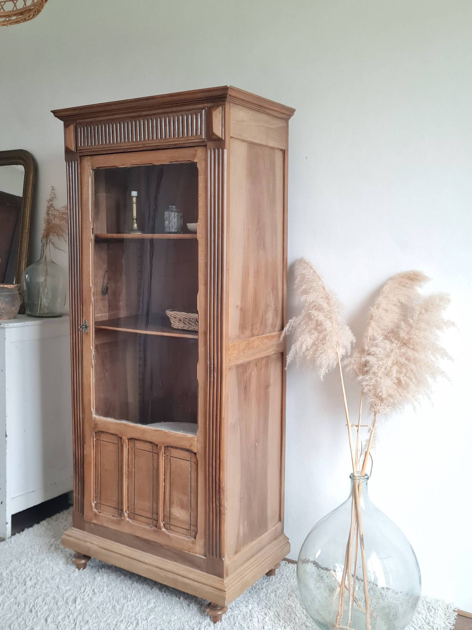 Glass-fronted Parisian wardrobe