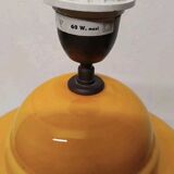 Kostka crackle glazed ceramic lamp base, h: 38 cm, vintage