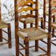 Set of 6 Dudouyt style chairs, 1950