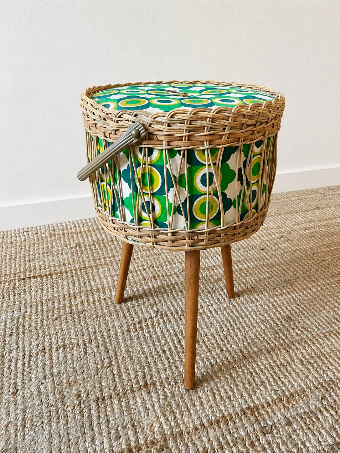 Storage basket - 1970s workwoman
