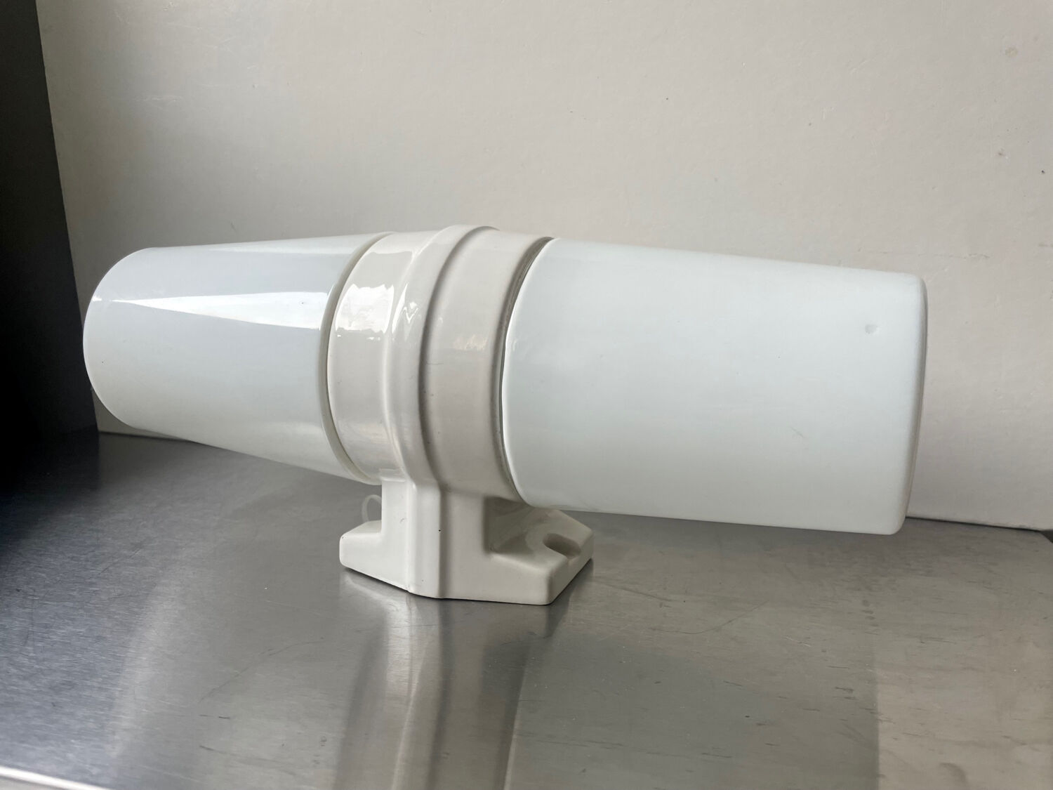 Vintage XL Sigvard Bernadotte bathroom lamp, 1960s sconce, Swedish design