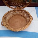 Basket with openwork lid
