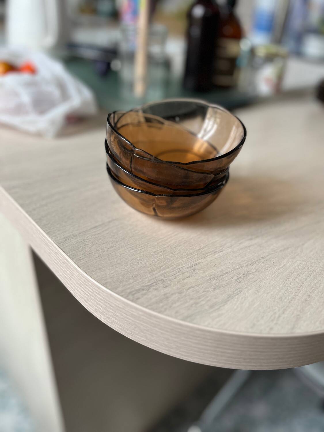Duralex smoked glass service – petal model