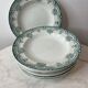 Set of 9 deep plates, ironstone Narcisses Onnaing