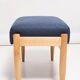 Vintage navy blue wool stool in mid-century style, Edmund Homa, 1960s.